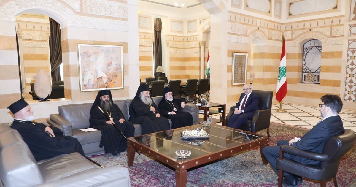 الرئيس سلام يستقبل مطارنة زحلة والجنوب للروم الأرثوذكس