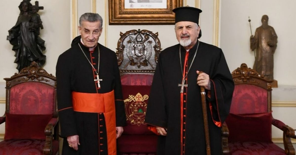 البطريرك يونان يزور البطريرك الراعي في بكركي