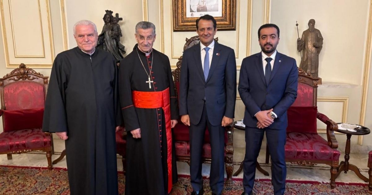 سفير قطر من بكركي: نتمنى السلام للبنان وان تعود الحياة فيه